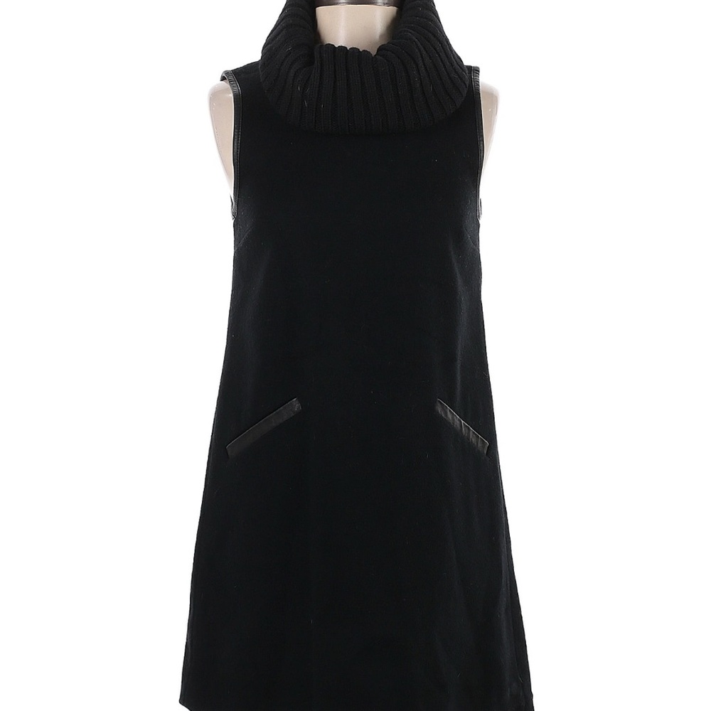 Theory Black Textured Fabric dress